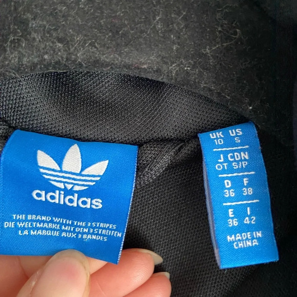 Adidas Floral Lined Athletic track  3 stripe Jacket Sz S - Picture 10 of 14